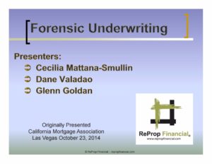 Forensic Underwriting Ebook Cover