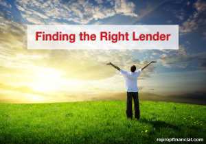Finding the Right Lender
